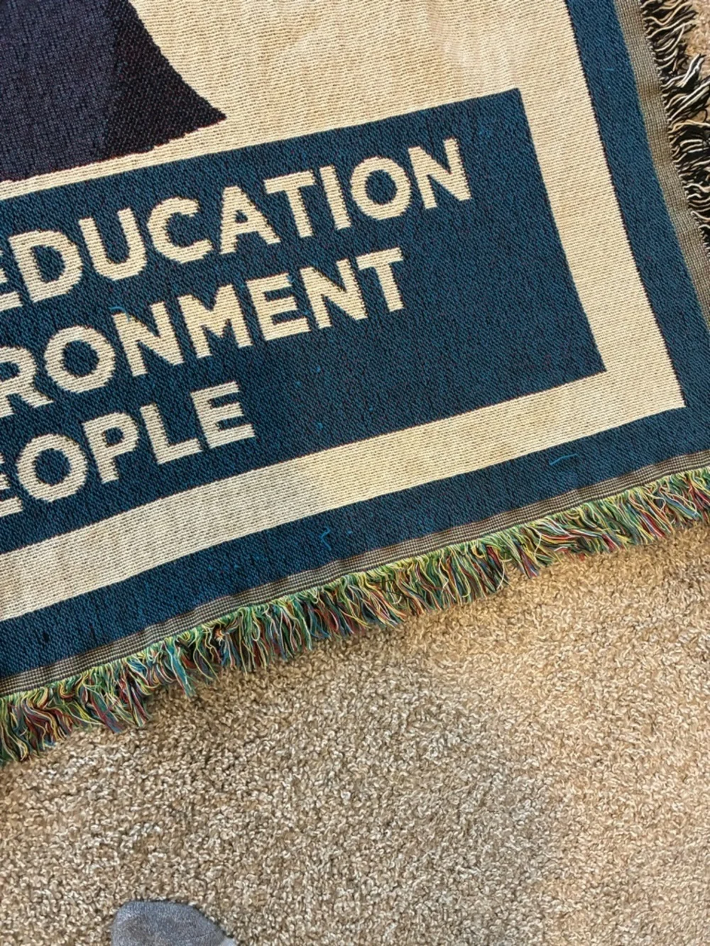 High Point University Commemorative Jacquard Woven Blanket